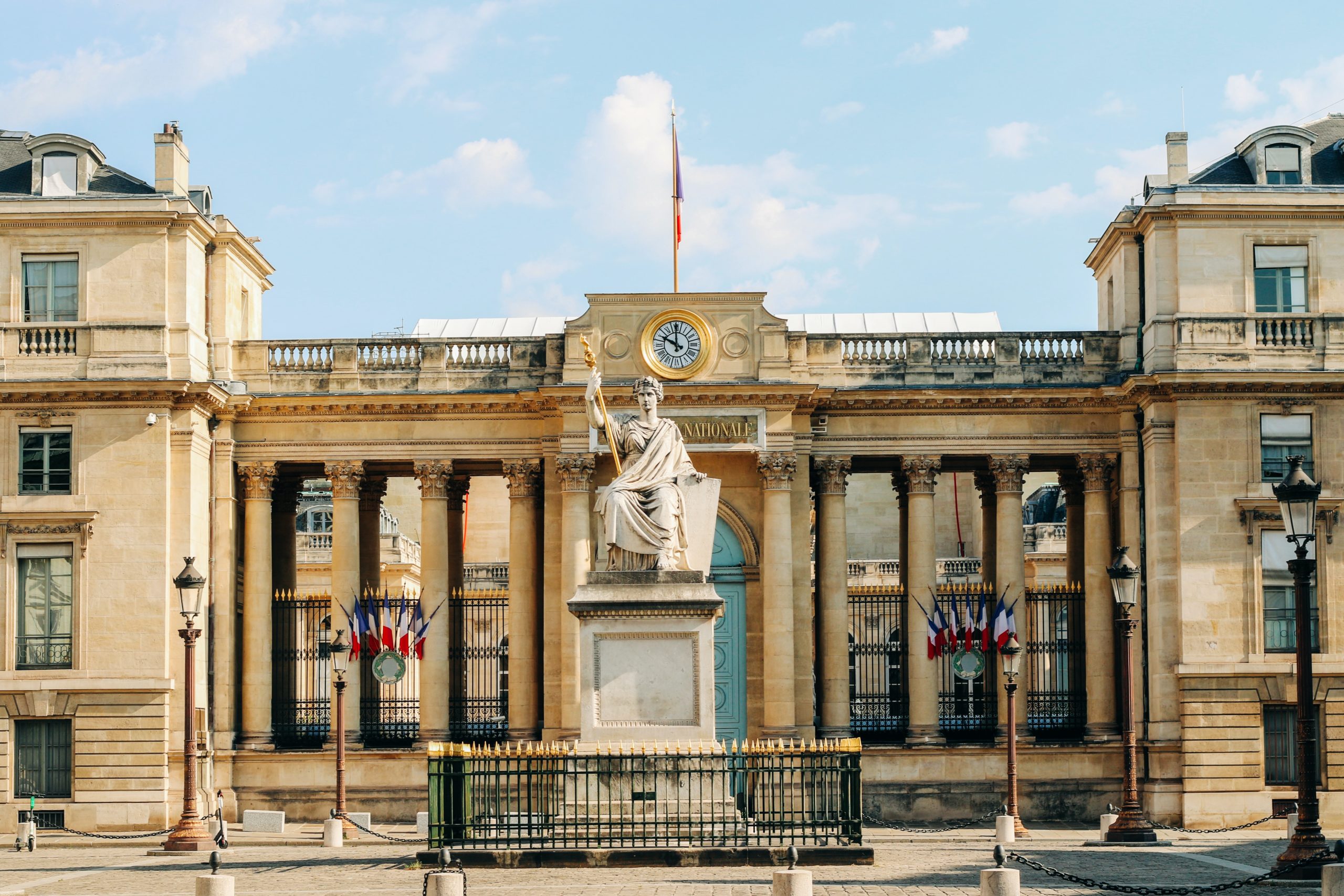 Façade de l'Assemblée nationale Palais Bourbon