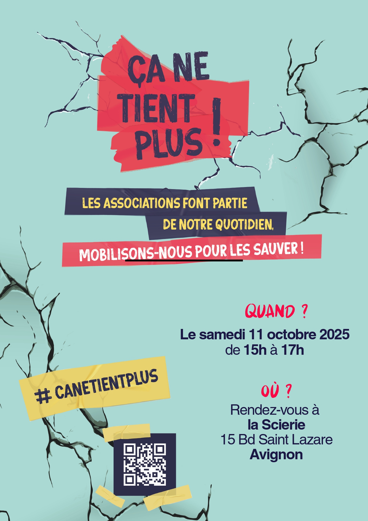 Mobilisation du 11 octobre – Défendons nos associations !