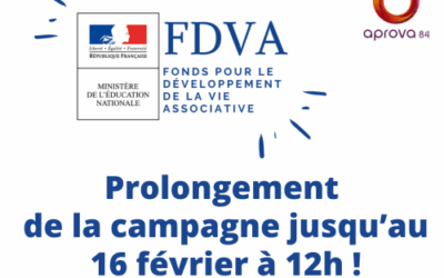 Prolongement de la campagne FDVA