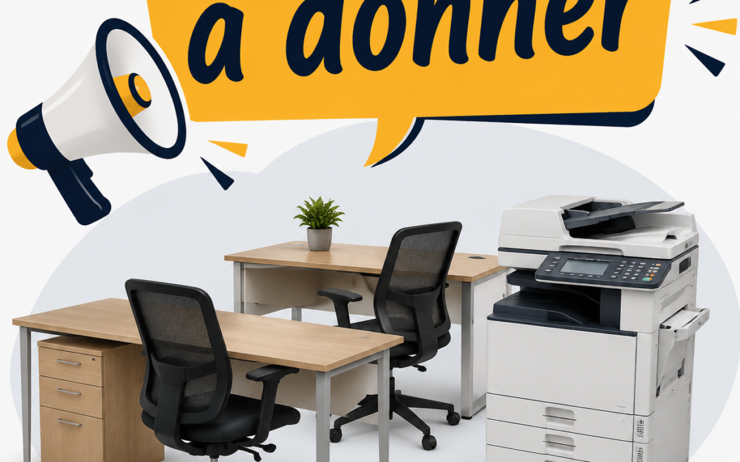 Entreprise donne bureaux et un copieur