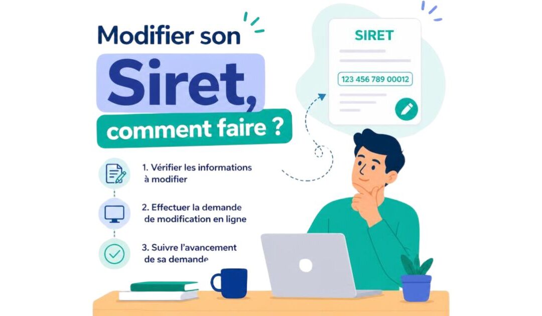 Numéro de Siret : comment le modifier ?
